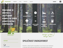 Tablet Screenshot of energoforest.cz